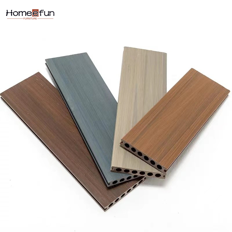2022 Moderno Hot Waterproof Wood Plastic Composite Outdoor Decking Fácil Instalação Wpc Decking Floor Panel Produto