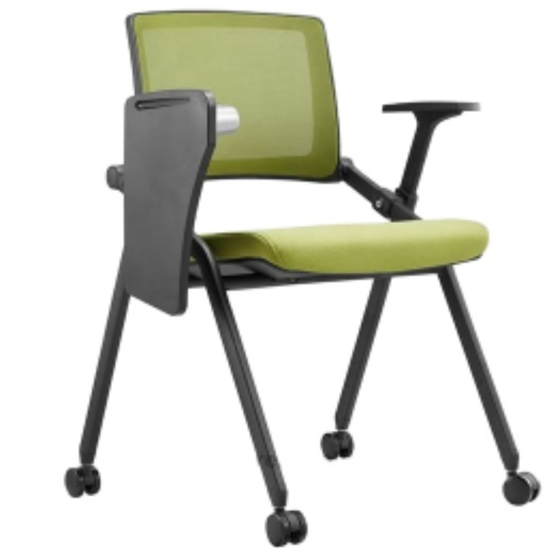 2022 Confortável cadeiras de treinamento para estudantes de estudante de plástico com redação de cadeira ergonômica do braço de tablets